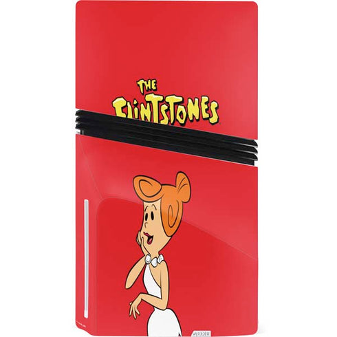 The Flinstones Wilma Flintstone PS5 Pro Disk Console Skin