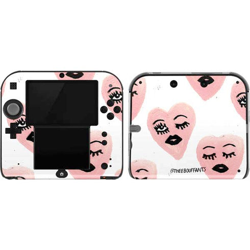 Bouffants and Broken Hearts Winking Hearts Nintendo 2DS Skin