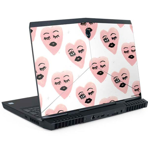 Bouffants and Broken Hearts Winking Hearts Dell Alienware Skin