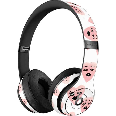 Bouffants and Broken Hearts Winking Hearts Beats Solo 3 Wireless Skin