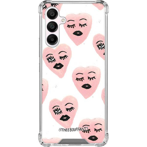 Bouffants and Broken Hearts Winking Hearts Galaxy A16 5G Clear Case