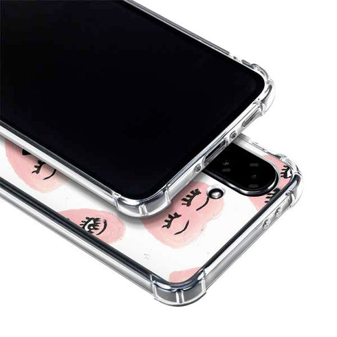 Bouffants and Broken Hearts Winking Hearts Galaxy A36 5G Clear Case