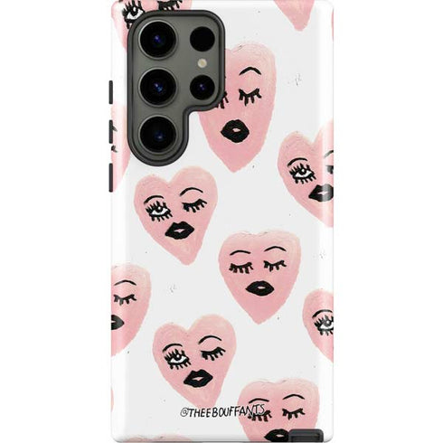Bouffants and Broken Hearts Winking Hearts Galaxy S23 Ultra Pro Case