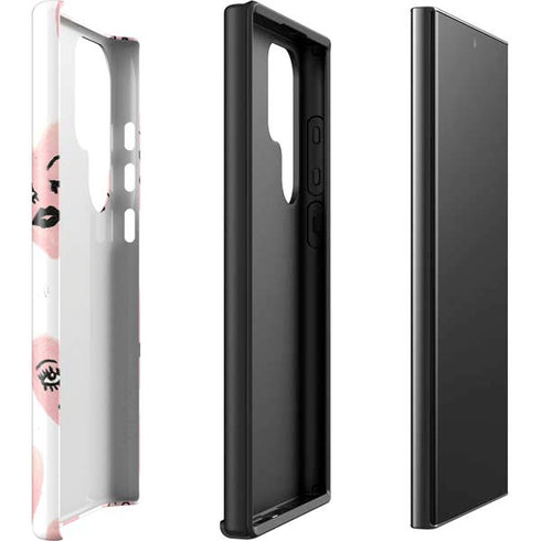 Bouffants and Broken Hearts Winking Hearts Galaxy S23 Ultra Pro Case