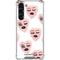 Bouffants and Broken Hearts Winking Hearts Galaxy S24 FE Clear Case