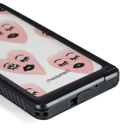 Bouffants and Broken Hearts Winking Hearts Galaxy S24 Ultra Waterproof Case
