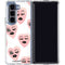 Bouffants and Broken Hearts Winking Hearts Galaxy Z Fold5 5G Clear Case