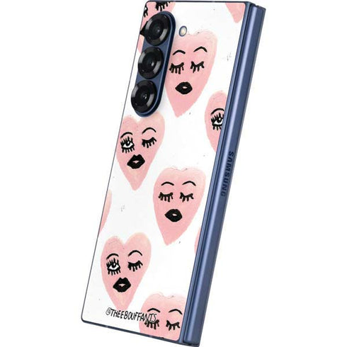 Bouffants and Broken Hearts Winking Hearts Galaxy Z Fold6 Skin