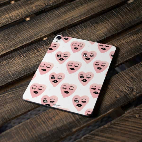 Bouffants and Broken Hearts Winking Hearts Apple iPad Pro Skin