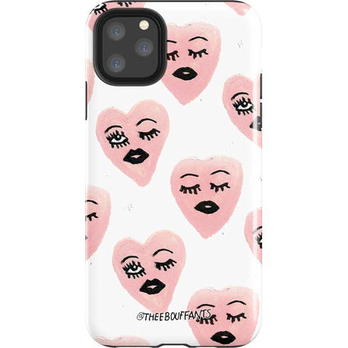 Bouffants and Broken Hearts Winking Hearts iPhone Cases