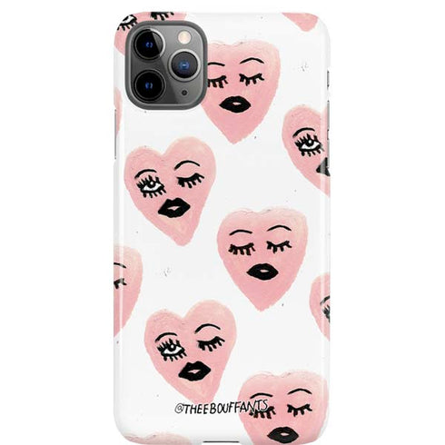 Bouffants and Broken Hearts Winking Hearts iPhone Cases