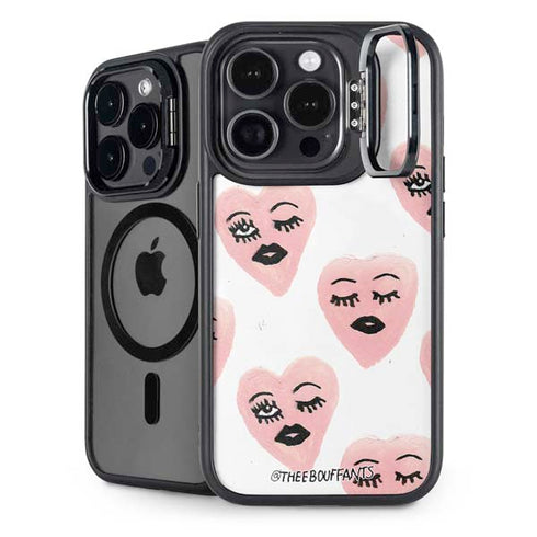 Bouffants and Broken Hearts Winking Hearts iPhone 13 Pro Max Kickstand Case