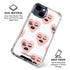 Bouffants and Broken Hearts Winking Hearts iPhone 15 Clear Case