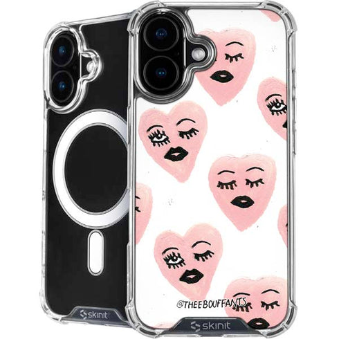 Bouffants and Broken Hearts Winking Hearts iPhone 16 MagSafe Case