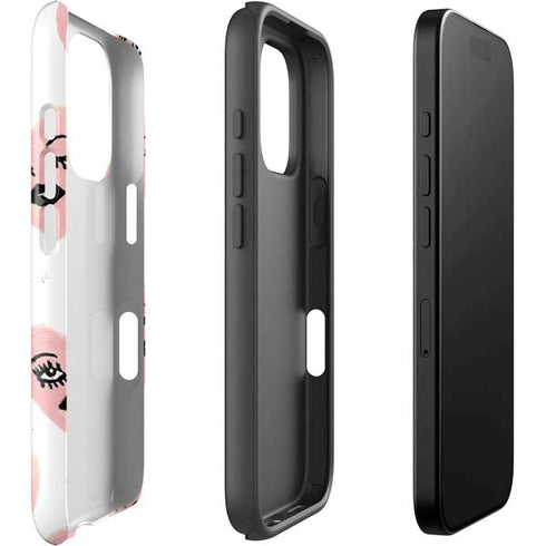 Bouffants and Broken Hearts Winking Hearts iPhone 16 Pro Impact Case