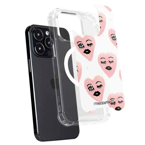 Bouffants and Broken Hearts Winking Hearts iPhone 16 Pro MagSafe Case