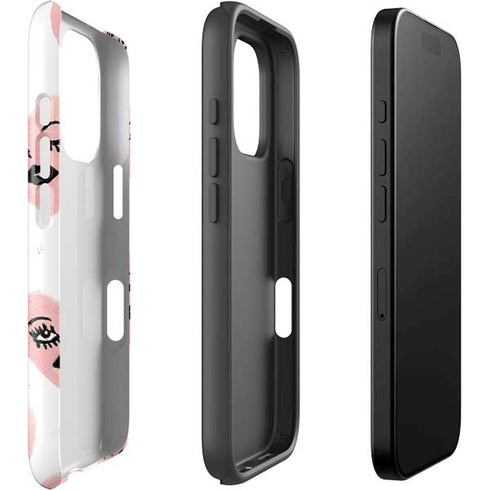 Bouffants and Broken Hearts Winking Hearts iPhone 16 Pro Max Impact Case