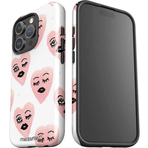 Bouffants and Broken Hearts Winking Hearts iPhone 16 Pro Max Impact Case