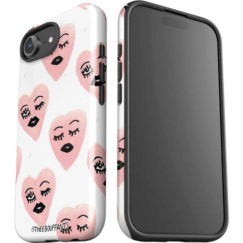 Bouffants and Broken Hearts Winking Hearts iPhone 16e Impact Case