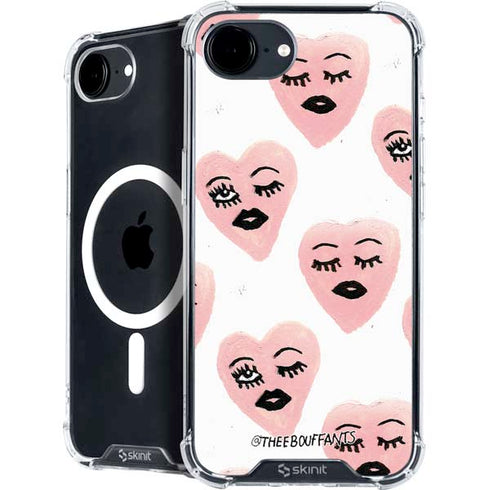 Bouffants and Broken Hearts Winking Hearts iPhone 16e MagSafe Case