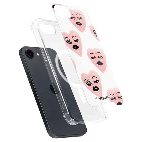Bouffants and Broken Hearts Winking Hearts iPhone 16e MagSafe Case