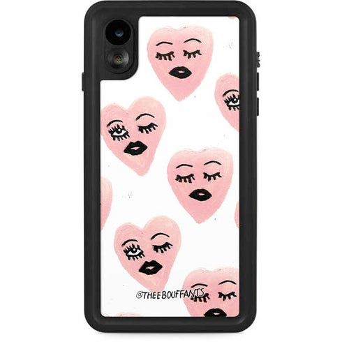 Bouffants and Broken Hearts Winking Hearts iPhone Cases