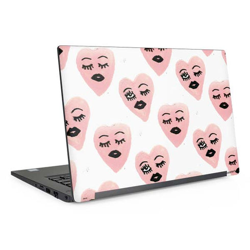 Bouffants and Broken Hearts Winking Hearts Dell Latitude Skin