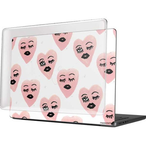 Bouffants and Broken Hearts Winking Hearts MacBook Pro 14in (2021-24) Case plus Skin