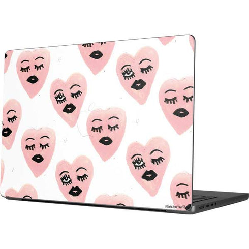Bouffants and Broken Hearts Winking Hearts Apple MacBook Pro 14-inch Skin