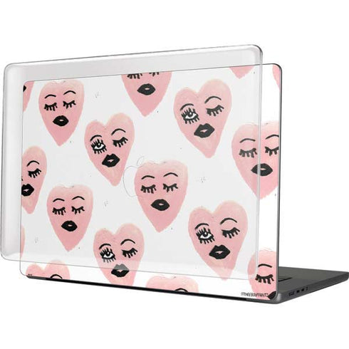 Bouffants and Broken Hearts Winking Hearts MacBook Cases