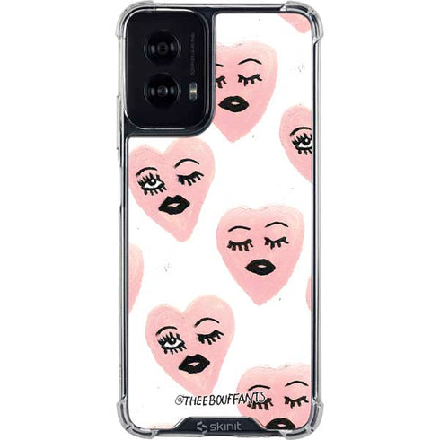 Bouffants and Broken Hearts Winking Hearts Moto G Power 5G (2024) Clear Case