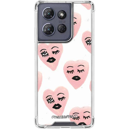 Bouffants and Broken Hearts Winking Hearts Moto G Power 5G (2025) Clear Case