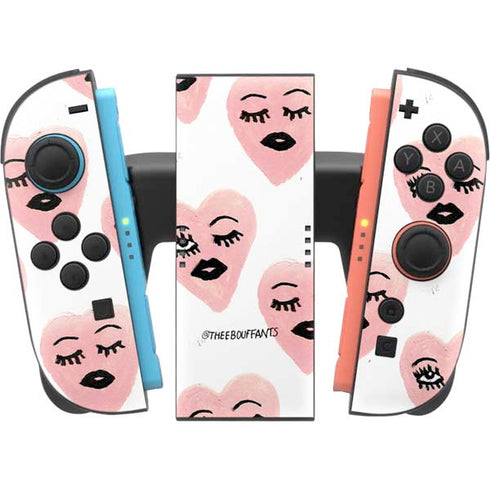 Bouffants and Broken Hearts Winking Hearts Nintendo Switch 2 (2025) Joy-Con Controller Skin