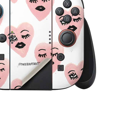 Bouffants and Broken Hearts Winking Hearts Nintendo Switch 2 (2025) Joy-Con Controller Skin