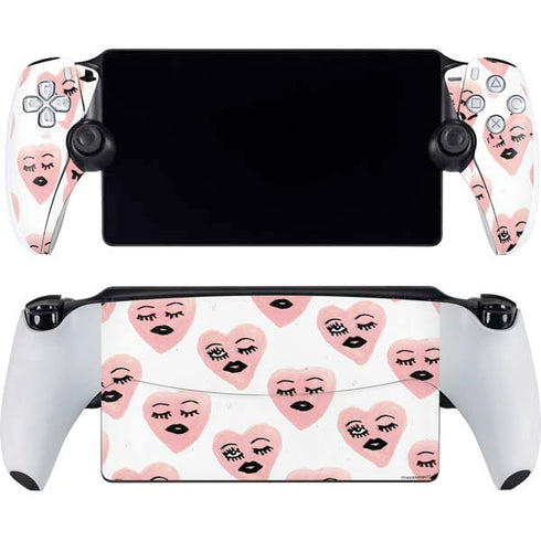 Bouffants and Broken Hearts Winking Hearts PlayStation PS5 Skins