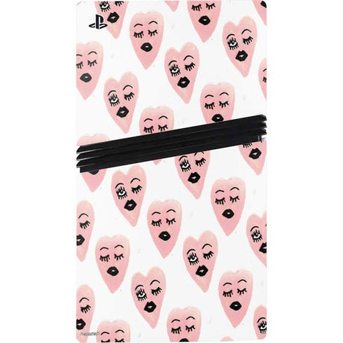 Bouffants and Broken Hearts Winking Hearts PS5 Pro Bundle Skin