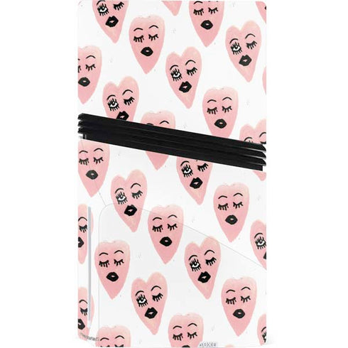 Bouffants and Broken Hearts Winking Hearts PS5 Pro Disk Bundle Skin