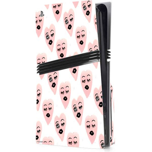 Bouffants and Broken Hearts Winking Hearts PlayStation PS5 Skins