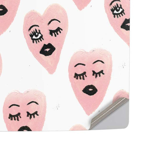 Bouffants and Broken Hearts Winking Hearts PS5 Slim Digital Edition Console Skin