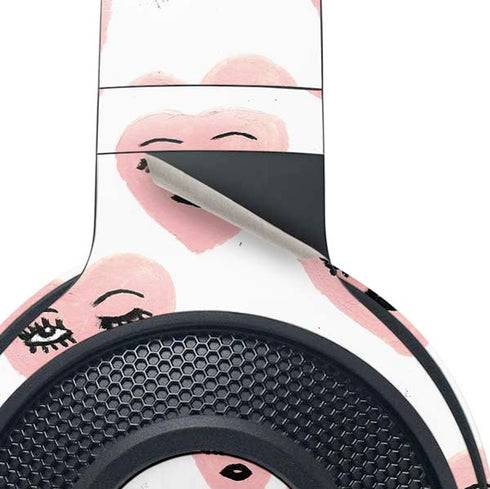 Bouffants and Broken Hearts Winking Hearts Razer Kraken X Skin