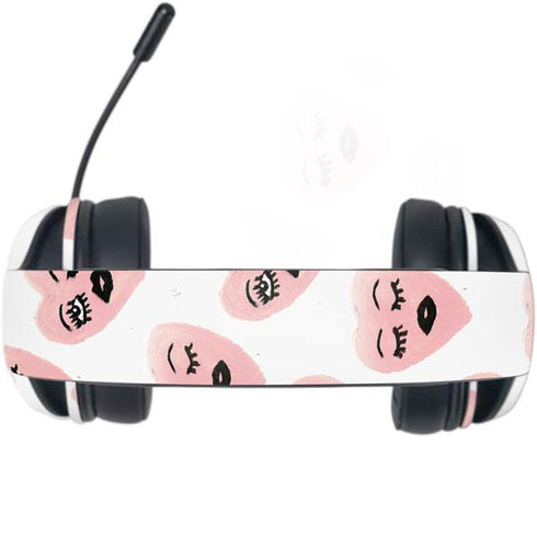 Bouffants and Broken Hearts Winking Hearts Razer Kraken X Skin