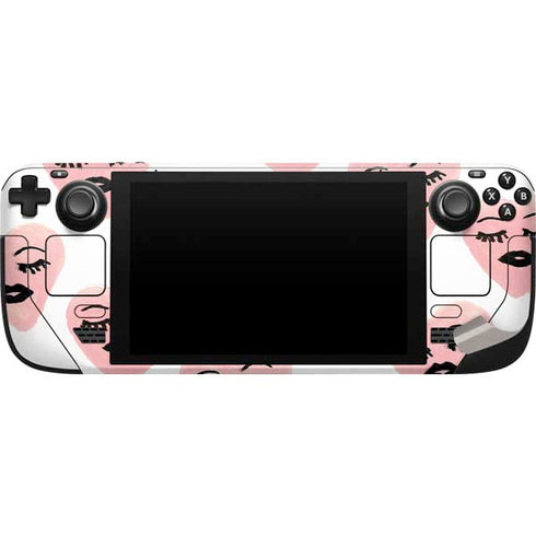 Bouffants and Broken Hearts Winking Hearts Steam Deck Handheld Gaming Computer Skin