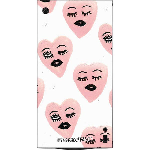 Bouffants and Broken Hearts Winking Hearts XBox Series X Digital Edition Console Skin