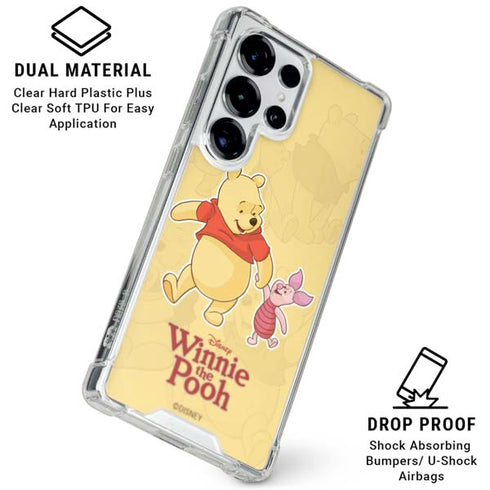 Disney Winnie the Pooh and Piglet Galaxy S25 Ultra Clear Case