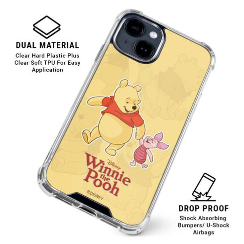 Disney Winnie the Pooh and Piglet iPhone 15 Clear Case
