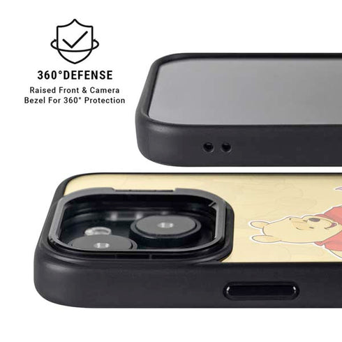 Disney Winnie the Pooh and Piglet iPhone 15 Plus Kickstand Case