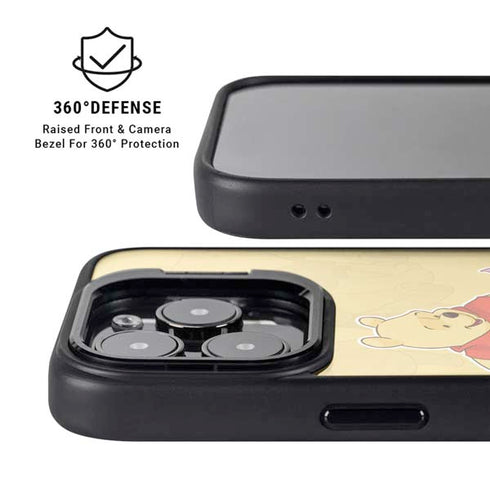 Disney Winnie the Pooh and Piglet iPhone 15 Pro Kickstand Case