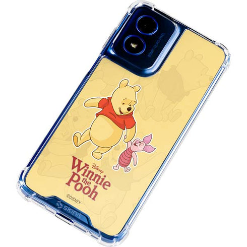 Disney Winnie the Pooh and Piglet Moto G 5G (2024) Clear Case