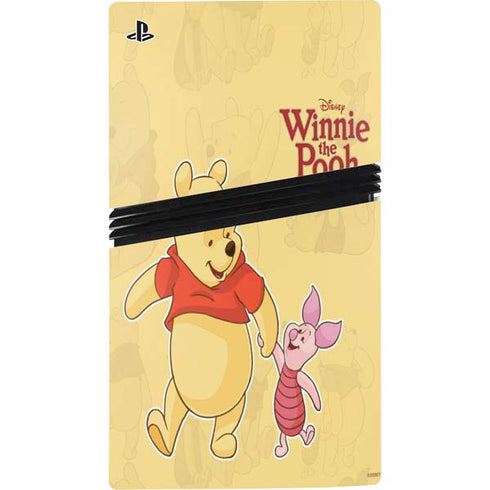 Disney Winnie the Pooh and Piglet PS5 Pro Disk Bundle Skin