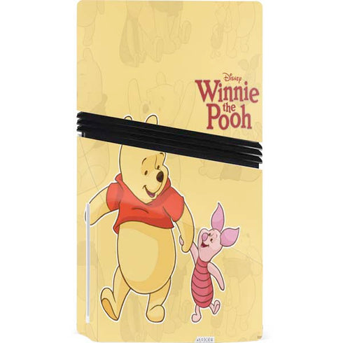 Disney Winnie the Pooh and Piglet PS5 Pro Disk Bundle Skin